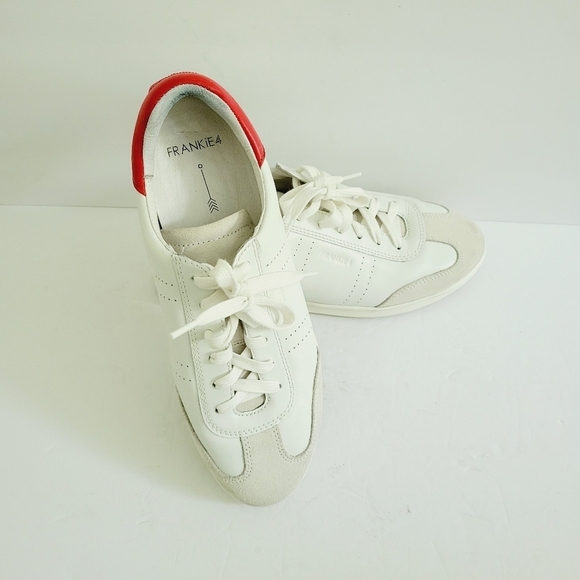 Frankie 4 Drew White Leather Sneakers, Size 9 - Picture 1 of 7